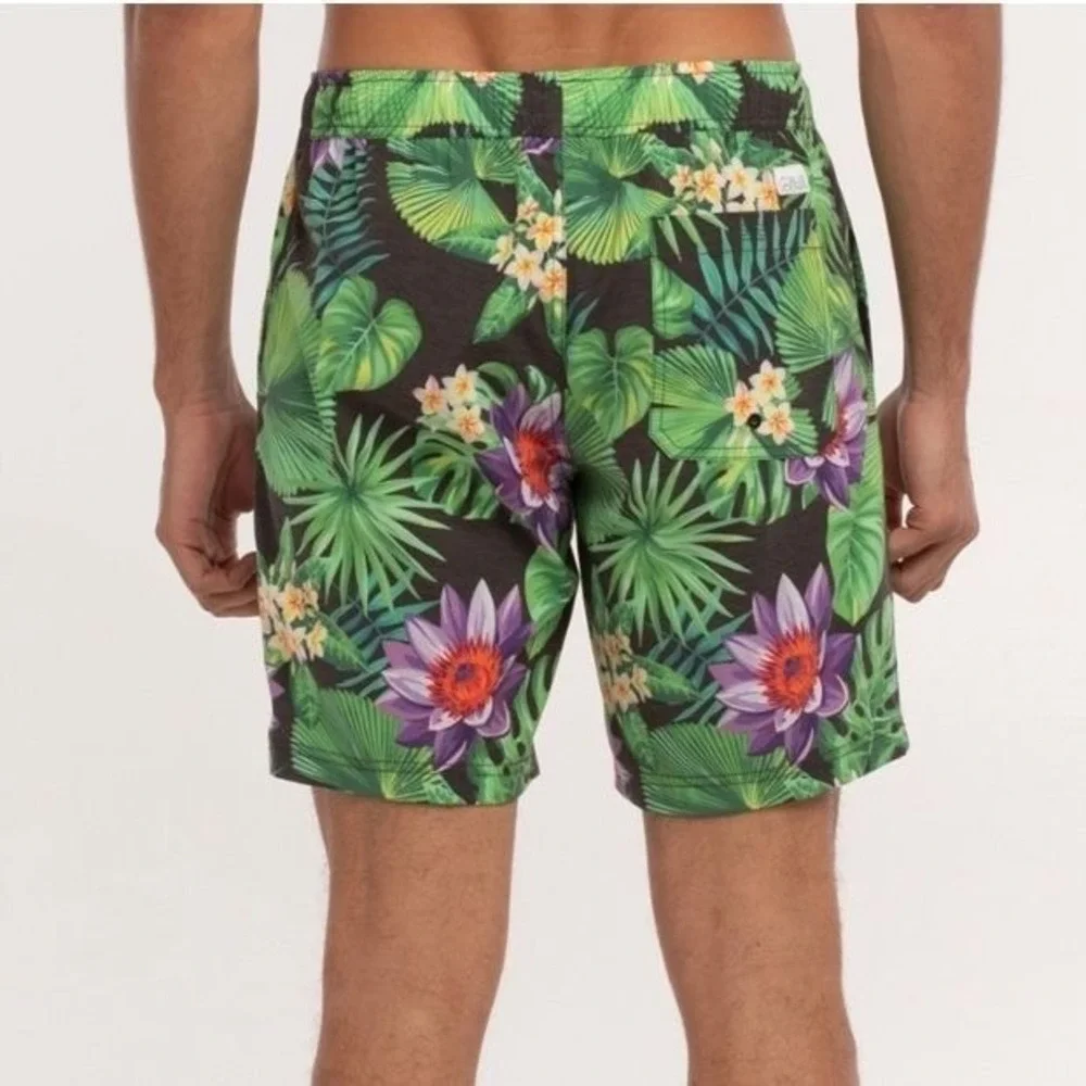 Blue Crown NWT Lotus Palm Men's Boardshorts Medium